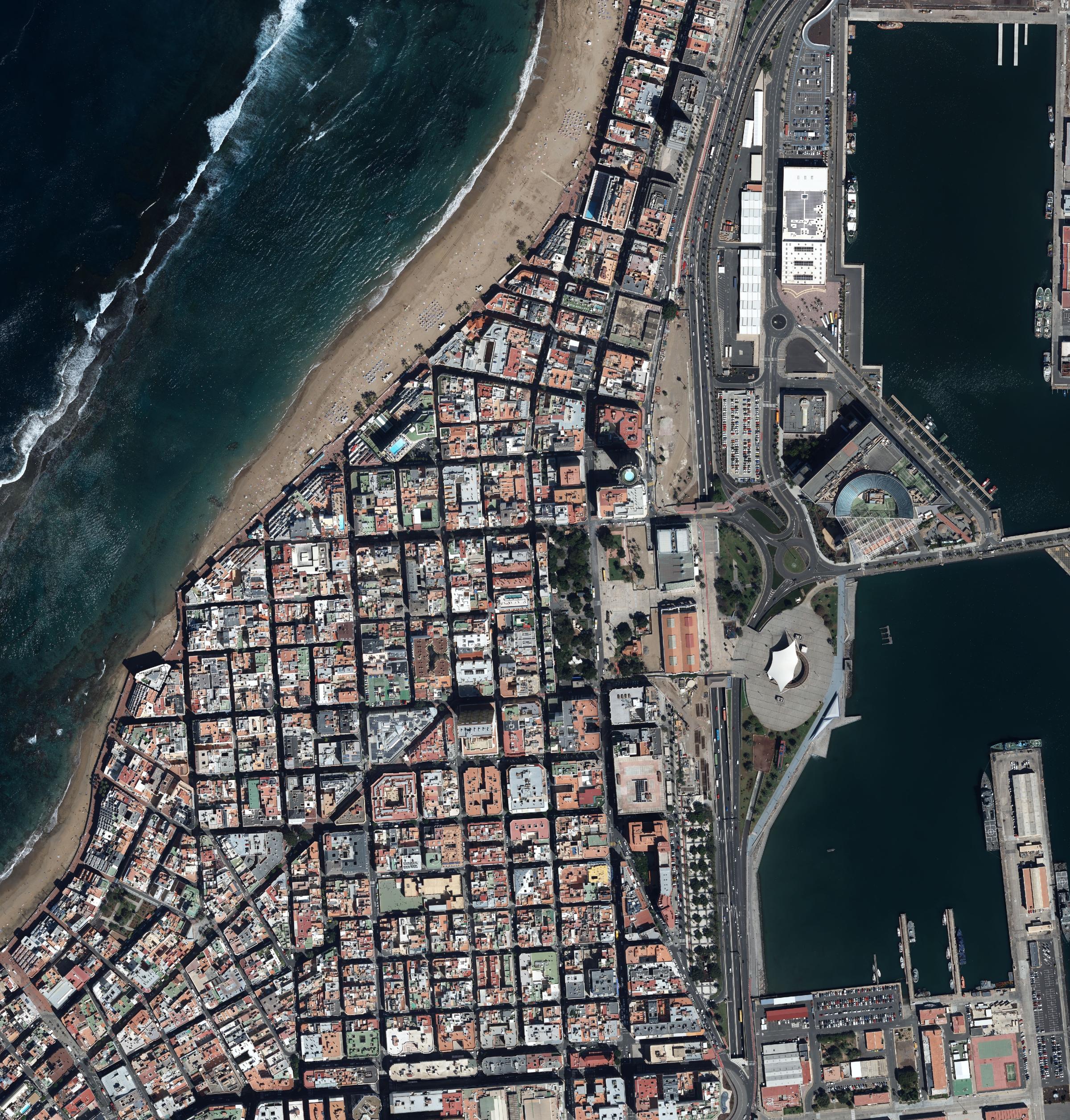 Vista de satélite de la zona